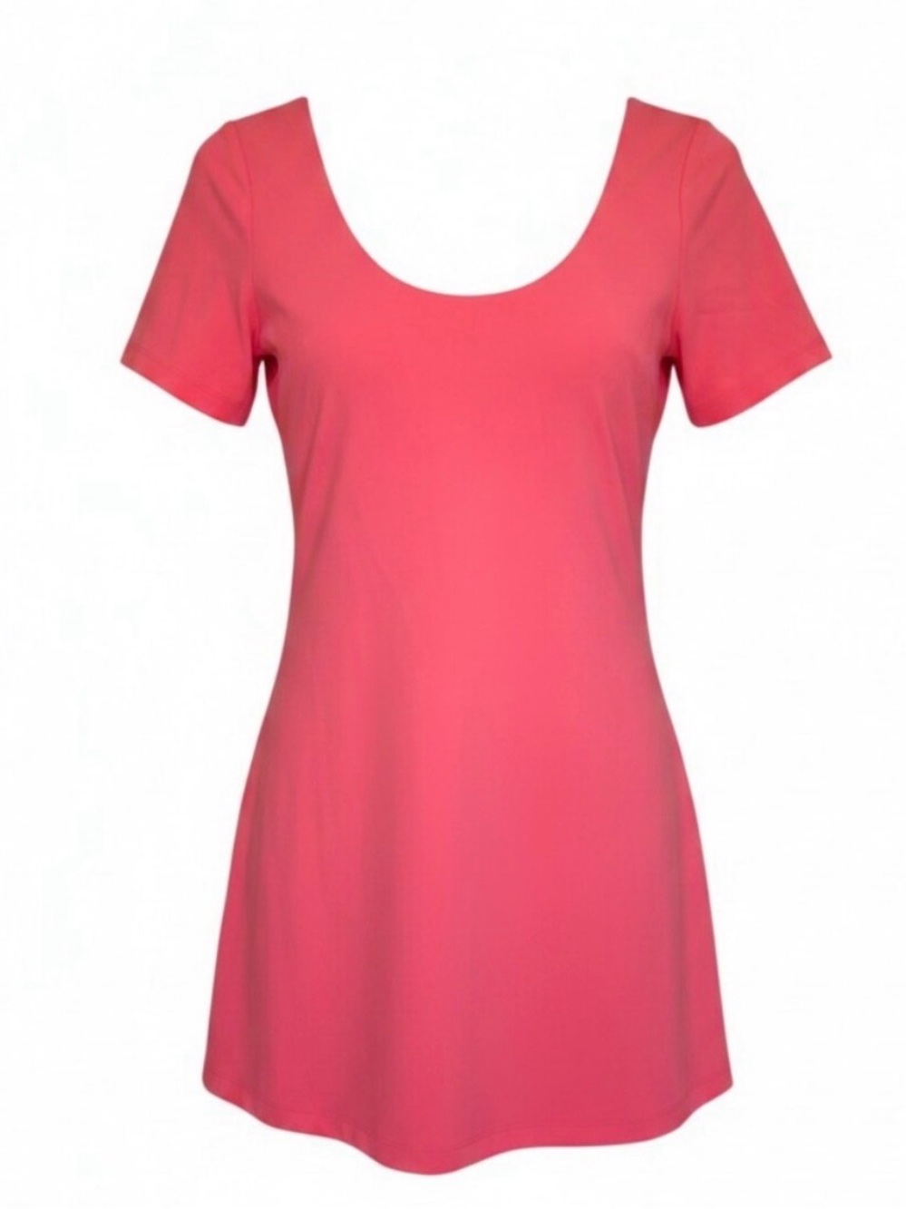 Lululemon Align Scoop Neck Short Sleeve Dress Built in Shorts Sonic Pink size 8